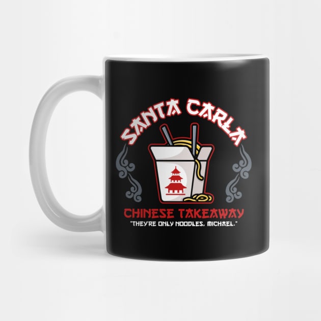 Santa Carla Chinese Takeaway by NinthStreetShirts